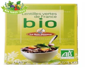 Lentilles vertes France BIO  500g