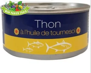 Thon entier huile tournesol 104g