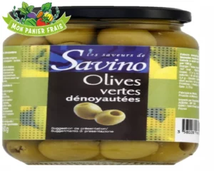 Olives vertes  dénoyautées 37cl