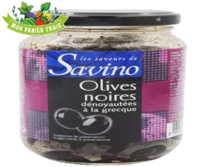 Olives noires dénoyautées 37cl
